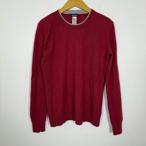 Patagonia 100% Cashmere Sweater Women’s L Raspberry Crewneck Luxe Soft Classic